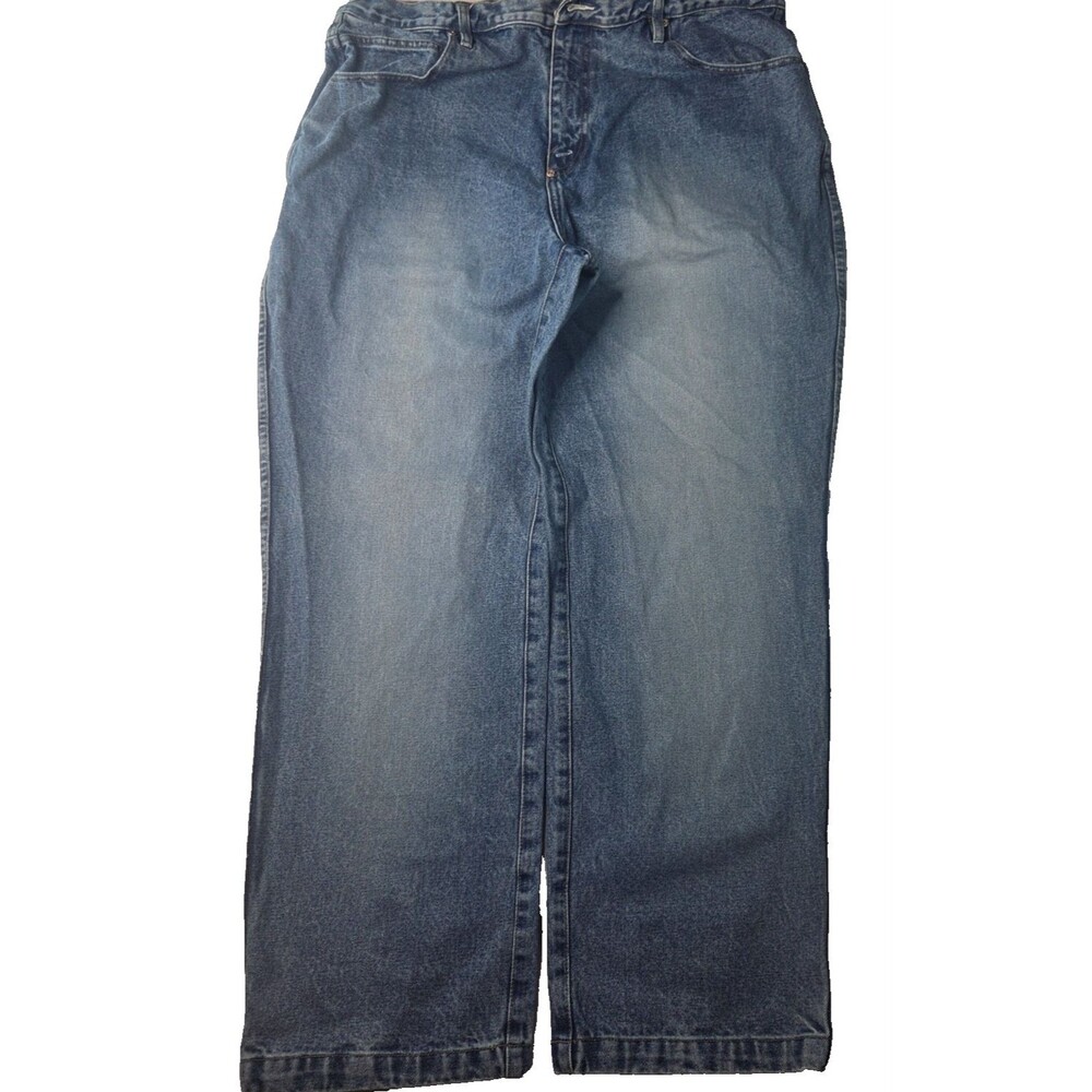 Phat Farm Jeans Mens 42x33 Blue Denim Baggy Relaxed Hip Hop Y2K Vintage